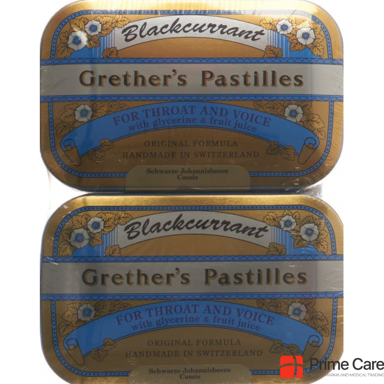 Grether’s Pastilles Blackcurrant Duopack 2x 110g buy online