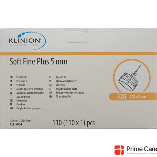 Klinion Soft Fine Pl Pen-Nadel 5mm 32g 110 Stück buy online