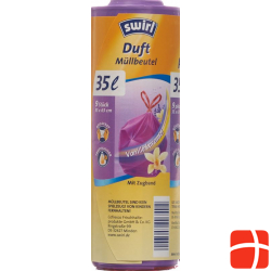 Swirl Duft-Müllbeutel 35L mit Zugband 9 Stück