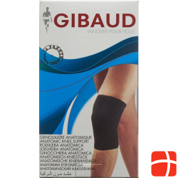 Gibaud Kniebandage Anatomisch S 31-37.5cm Schwarz