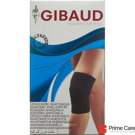 Gibaud Kniebandage Anatomisch S 31-37.5cm Schwarz buy online