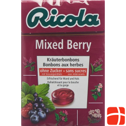 Ricola Mixed Berry Kräuterbonbons ohne Zucker Box 50g