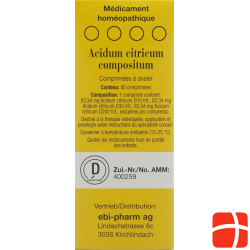 Acidum Citricum Compositum Tabletten 80 Stück