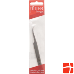 Nippes tick tweezers 12cm angled stainless steel