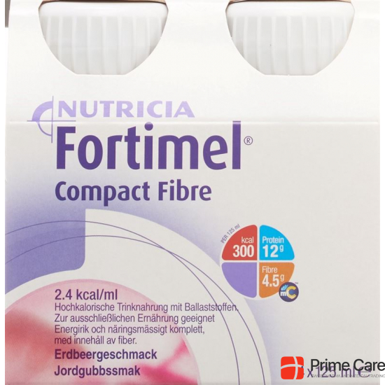 Fortimel Compact Fibre Erdbeer 4x 125ml buy online