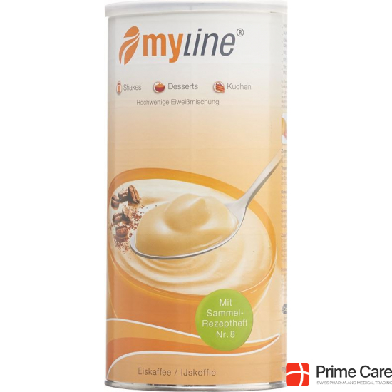 Myline Eiweissmischung mit L-Carnitin Pulver Eiskaffee 400g buy online