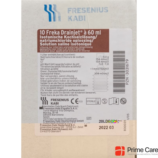 Freka Drainjet NaCl 0.9% Spüllösung 10x 60ml buy online