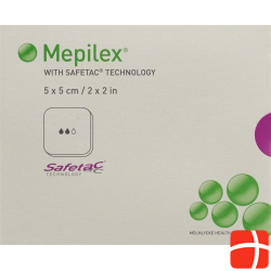 Mepilex Schaumverband Safetac 5x5cm Silikon 5 Stück