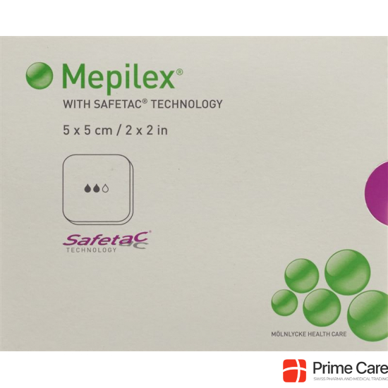 Mepilex Schaumverband Safetac 5x5cm Silikon 5 Stück buy online