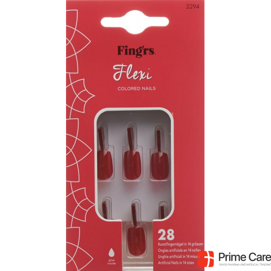 Fingers Flexi Nails Classic Red buy online