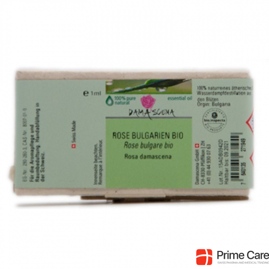 Damascena Rosenoel Bulgarisch Ätherisches Öl Bio Flasche 1ml buy online