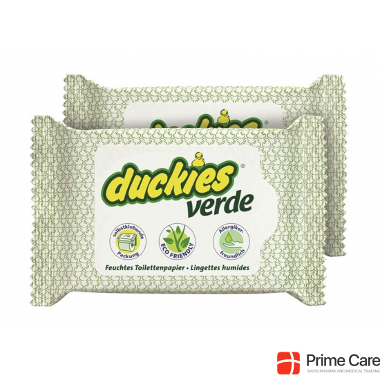Duckies Verde Feuchtes Toilettenpapier Duo 2x 30 Stück buy online