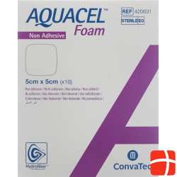 Aquacel Foam 5x5cm Non-Adhesive 10 Stück