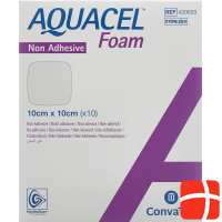 Aquacel Foam 10x10cm Non-Adhesive 10 Stück