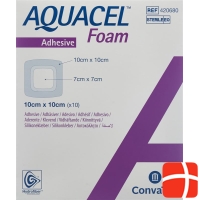 Aquacel Foam 10x10cm Adhesive 10 Stück