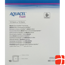 Aquacel Foam 12.5x12.5cm Adhesive 10 Stück