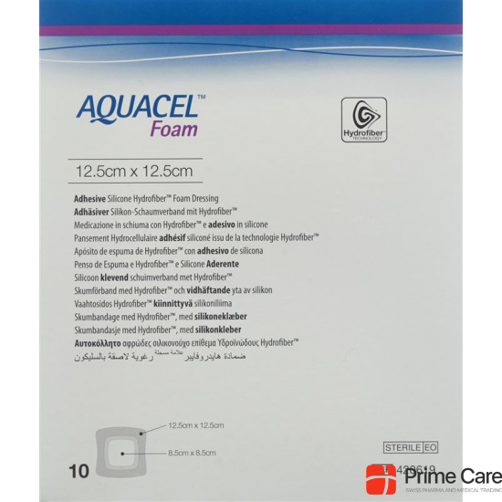 Aquacel Foam 12.5x12.5cm Adhesive 10 Stück buy online