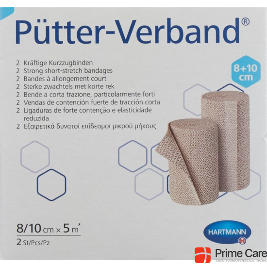 Puetter Verband 8/10cmx5m 2 Stück buy online