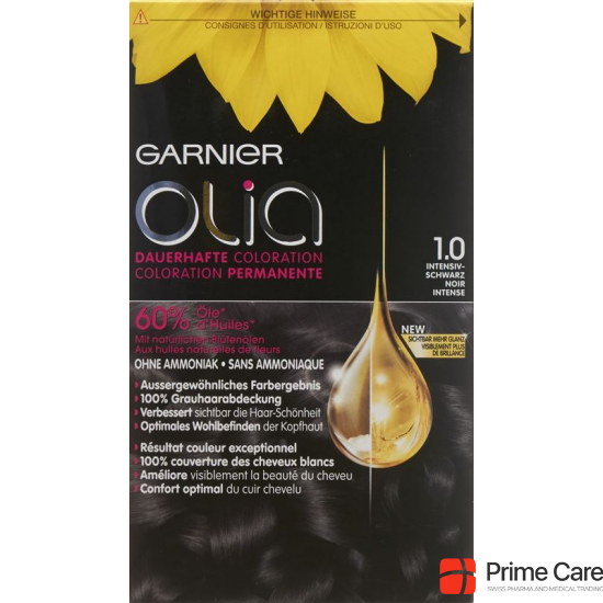Olia Hair Color 1.0 Intense Black buy online