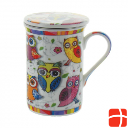 Herboristeria tea cup owls with strainer