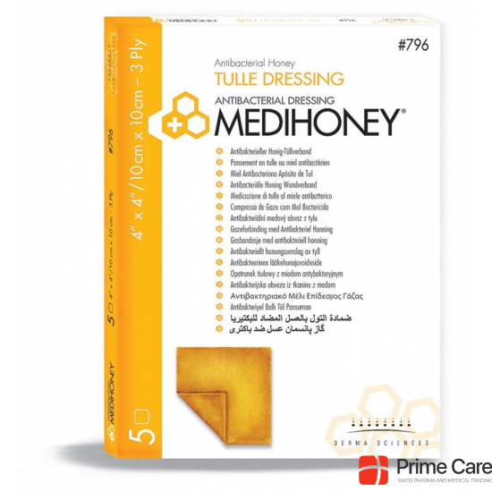 Medihoney Medical Honey Tuell 10x10cm Anti St 5 Stück buy online