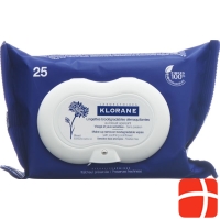 Klorane Removable make-up removal cloths cornflower 25 pieces