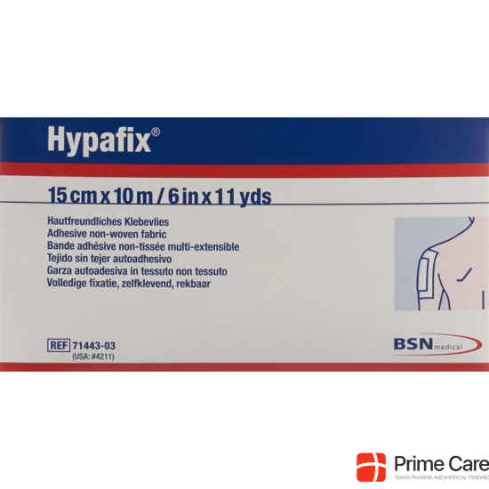Hypafix adhesive fleece 15cmx10m roll buy online