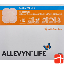 Allevyn Life Adhäsiver Silikonschaumverband 15.4x15.4cm 10 Stück