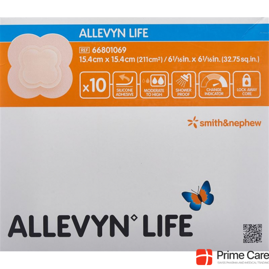 Allevyn Life Adhäsiver Silikonschaumverband 15.4x15.4cm 10 Stück buy online