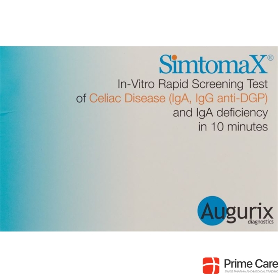 Simtomax GlutenCHECK rapid celiac disease test with accessories