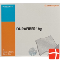 Durafiber Ag Wundauflage 15x15cm Steril 5 Stück