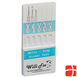 Willi Fox Drug Test Multi 10 drugs Urine 2 pcs