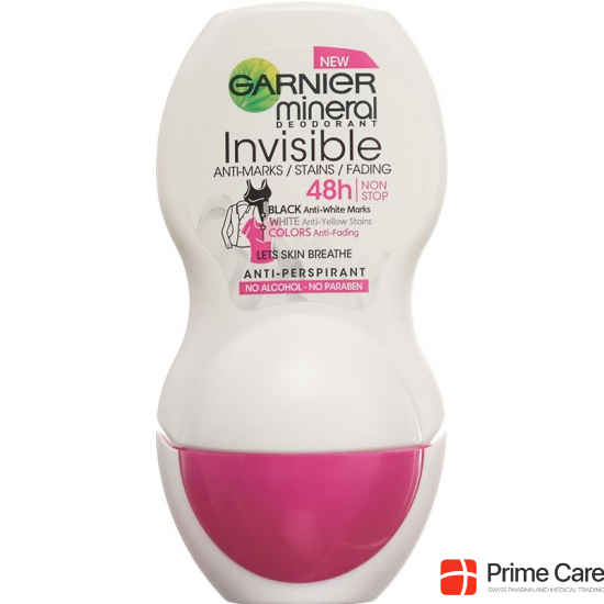Garnier Mineral Deodorant Roll-On Invisible Black, White & Colors 50ml buy online