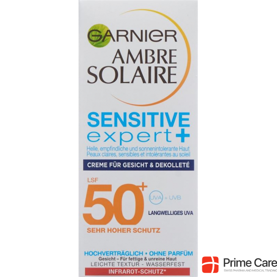 Ambre Solaire Gesichtscr Sensi Expert+ Sf50+ 75ml buy online