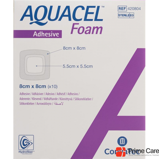 Aquacel Foam 8x8cm Adhesive 10 Stück buy online
