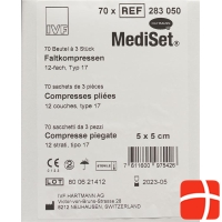 MediSet Faltkompressen Typ 17 12-fach 5x5cm 70x 3 Stück