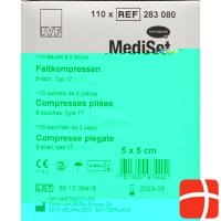 MediSet Faltkompressen 5x5cm Typ 17 8-fach 2 Stück