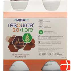 Resource 2.0 Fibre Drink Schokolade 4x 200ml