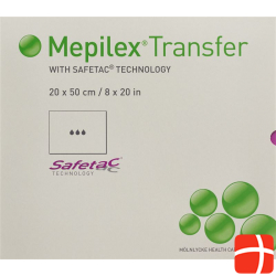 Mepilex Transfer Safetac Silikonverband 20x50cm Sil 4 Stück