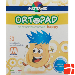 Ortopad Happy Occlusionspflaster Medium 50 Stück