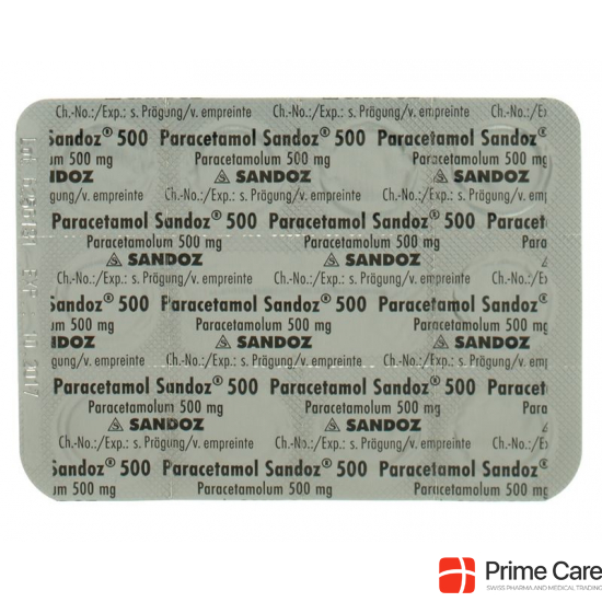 Paracetamol Sandoz Tabletten 500mg 20 Stück buy online