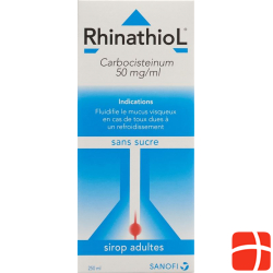 Rhinathiol Sirup Erwachsene ohne Zucker Flasche 250ml