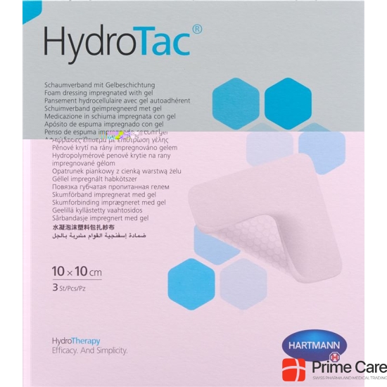 HydroTac wound dressing 10x10cm sterile 3 pcs