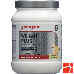 Sponser Weight Plus vanilla powder can 900 g