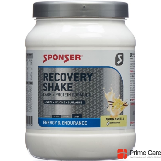 Sponser Recovery Shake vanilla powder can 900 g