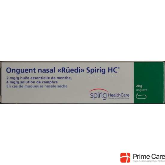 Nasal ointment Rüedi Spirig HC nasal ointment Tb 20 g