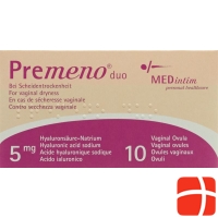 Premeno Duo Vag Supp 5 mg 10 pcs