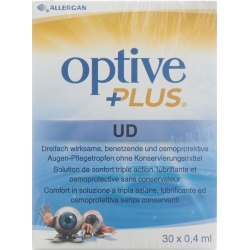 Optive Plus UD eye care drops 30 Monodos 0.4 ml