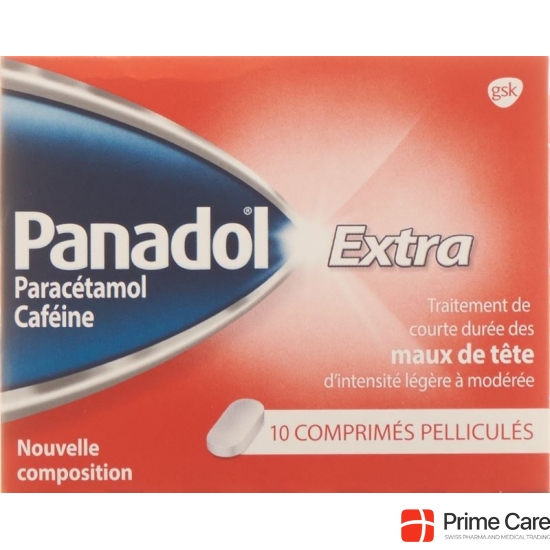 Paracetamol Extra Filmtabl 500 mg of 10 pcs