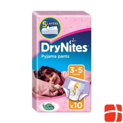 Huggies diapers Drynites Night Girl 3-5 years 10 pcs